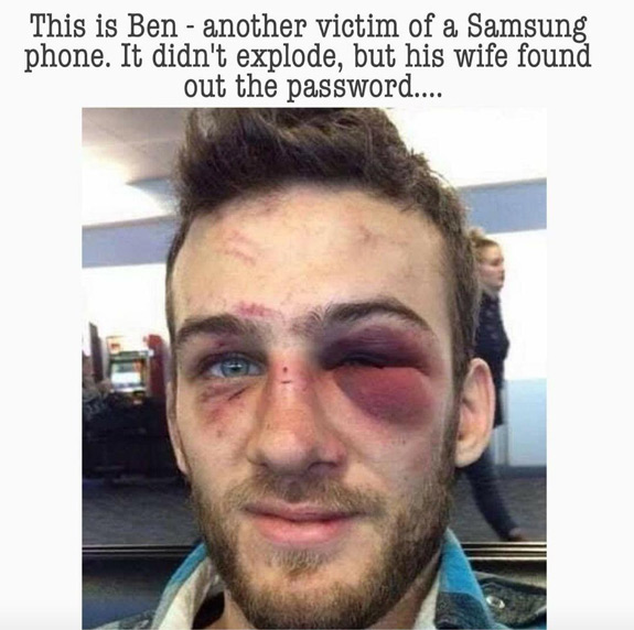 Another Victim of a Samsung Phone