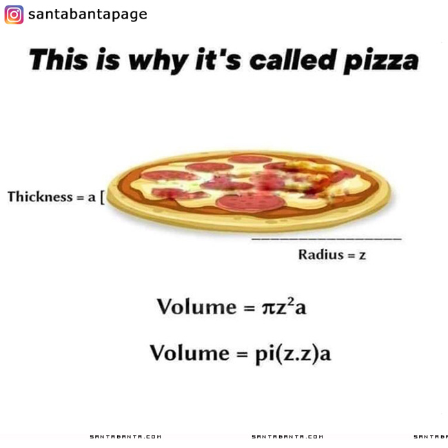 So That's Why We Call It Pizza