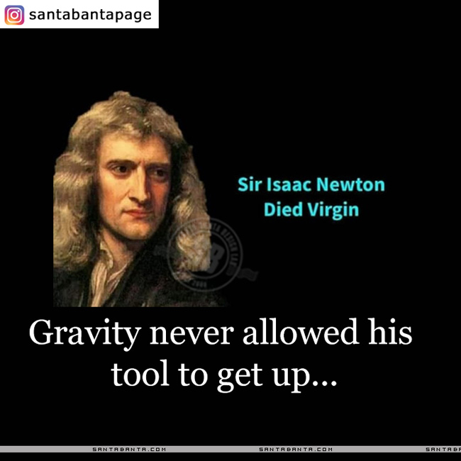 Sir Isaac Newton Died A Virgin