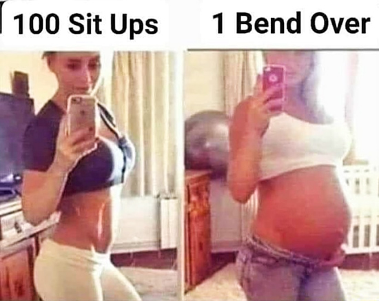 Sit-ups vs Bend Over