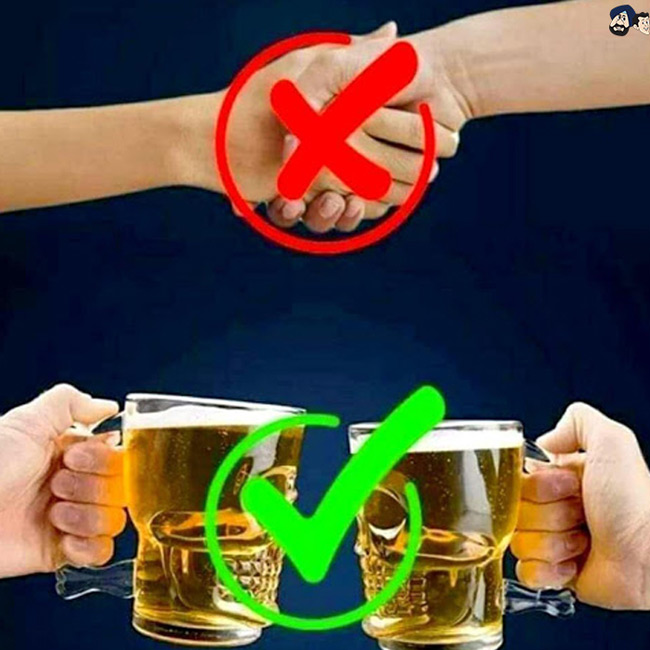 Don't Shake Hands, Say 'Cheers'