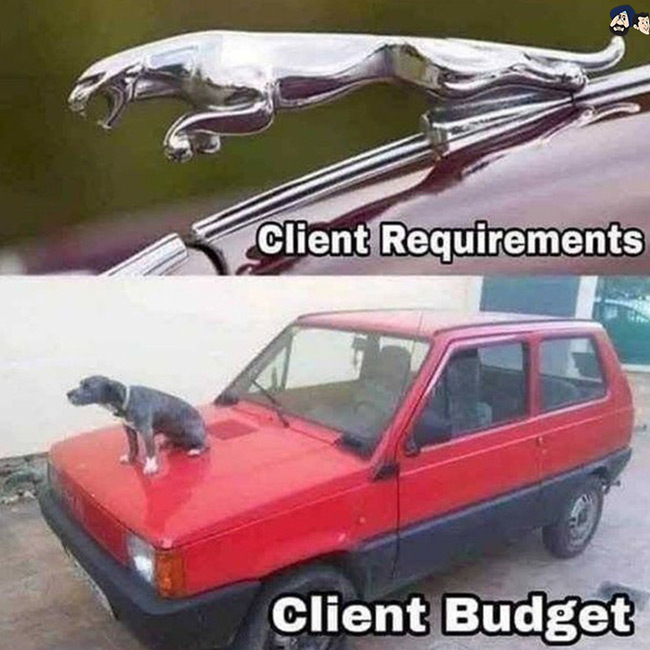 Requirements vs Budget