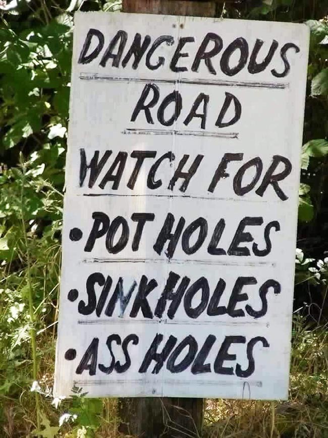 Road Safety Warning Board