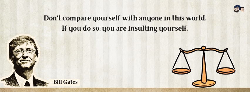 Don't Compare Yourself To Others Don't Compare Yourself To Others