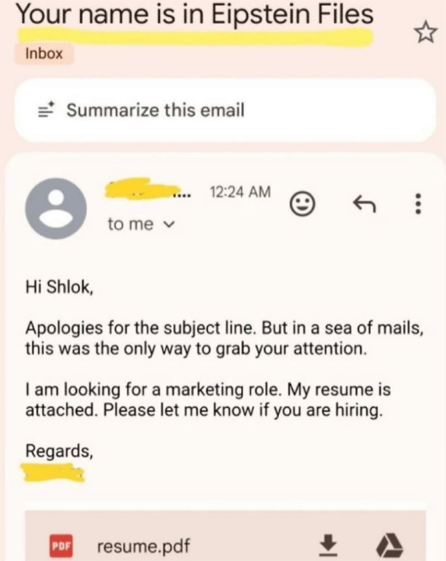 Your Name Is In The Epstein Files