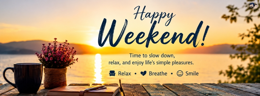 Time To Slow Down. Happy Weekend!