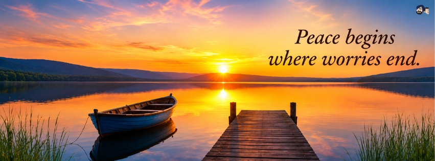 Peace Begins Where Worries End