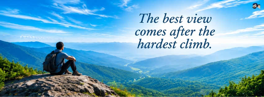 The Best View Comes After The Hardest Climb