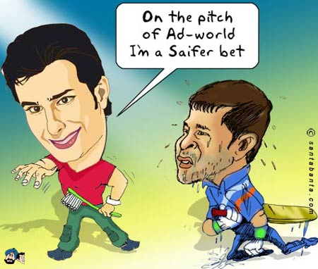 Saif beats Sachin