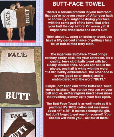 Face-Butt Towel