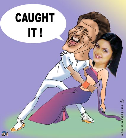 Kumble bowled