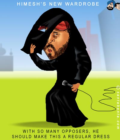 Himesh in Burqa