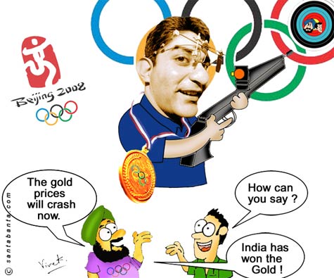 Bindra Strikes Gold