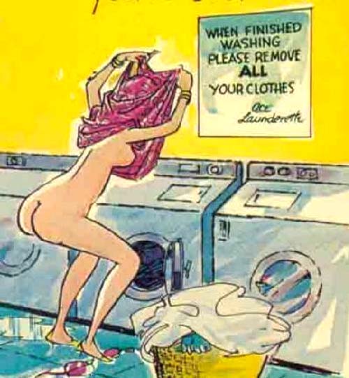 A Blonde at a Laundry