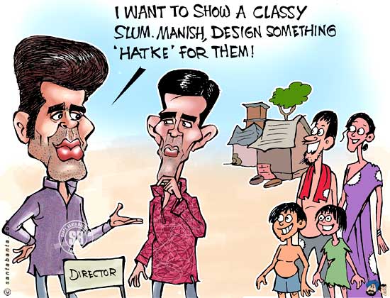 Karan Johar in Slums