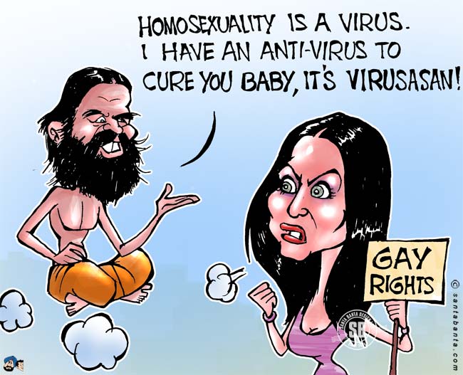 Celina vs Ramdev on Homosexuality