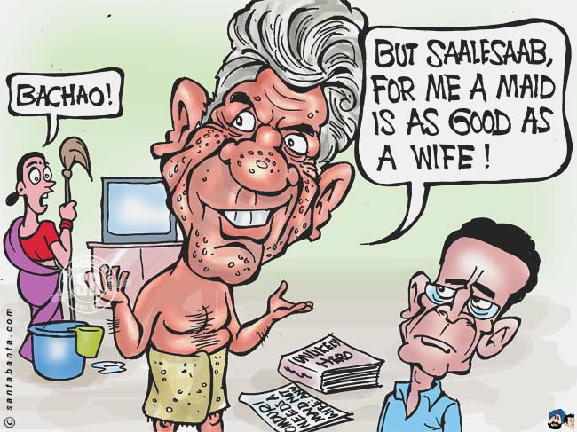 Om Puri's Wife or Maid?