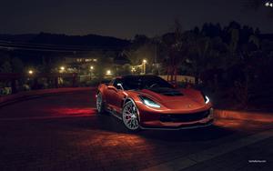 2021 Chevrolet Corvette in red color