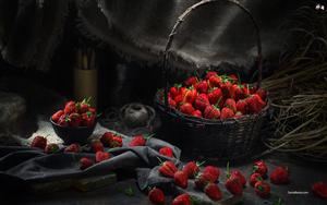 A basket full of strawberries