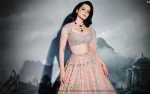 Kangana Ranaut flaunts her traditional avatar in a designer lehenga