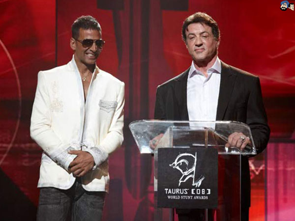 Akki and Sylvester Stallone