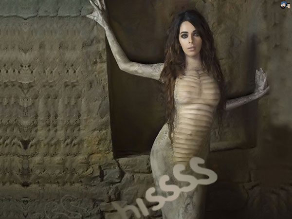 Mallika Sherawat and The Snake