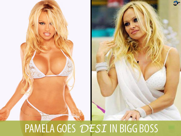 Pamela Goes Desi In Bigg Boss