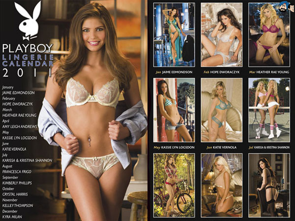 Playboy Lingerie Calendar