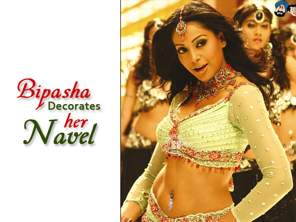 Bipasha Decorates Her Navel