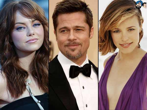 Emma Stone, Brad Pitt & Rachel McAdams