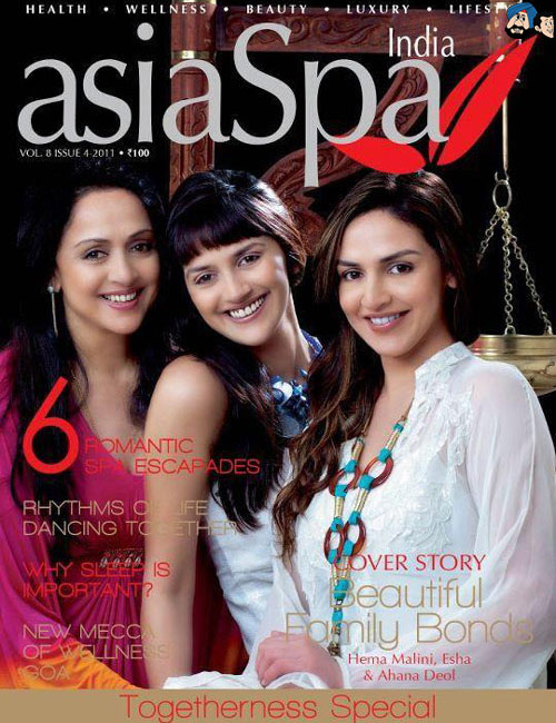 Esha,Ahan & Hema Malini - AsiaSpa