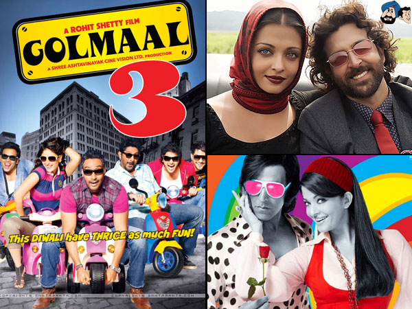 2010 – Action Replayy / Guzaarish / Golmaal 3