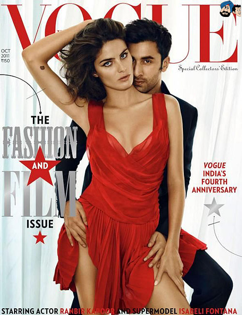 Isabeli Fontana & Ranbir Kapoor - Vogue