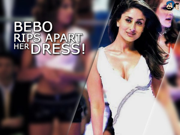 Bebo Rips Apart Her Dress !