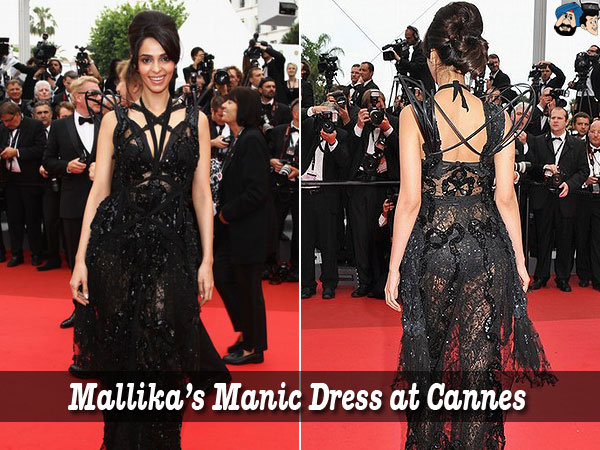 Mallika's Manic Dress At Cannes