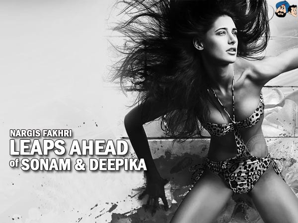 Nargis Leaps Ahead of Sonam & Deepika !