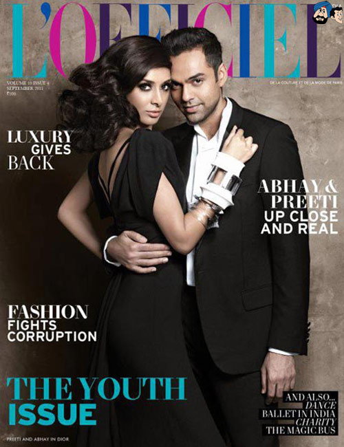 Preeti Desai & Abhay Deol - L'Officiel
