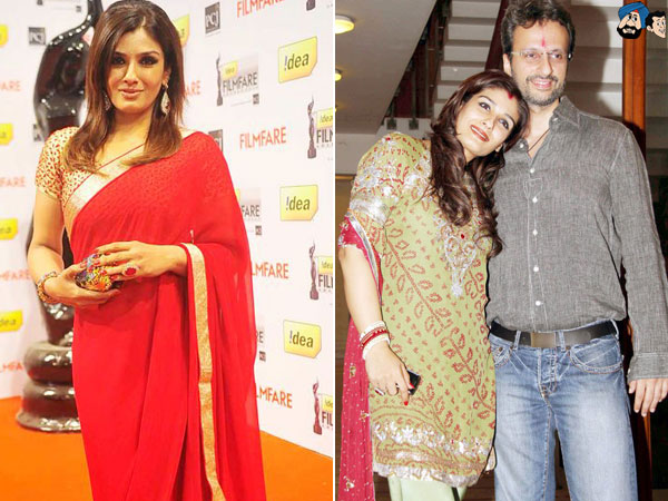 Raveena Tandon and Anil Thadani