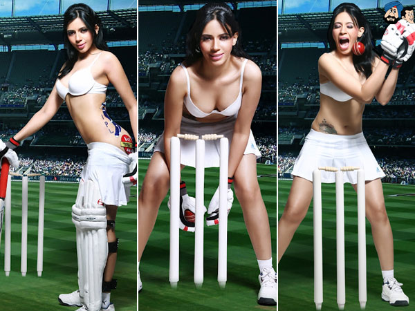Hot New Fan In Cricket Arena 