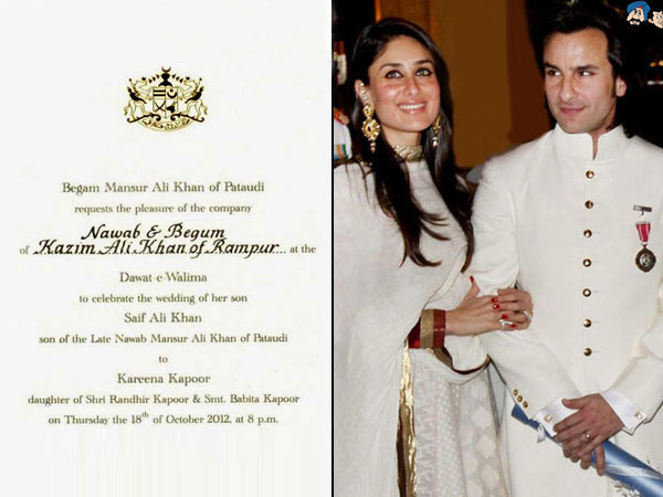 Finally it's Saif Weds Kareena