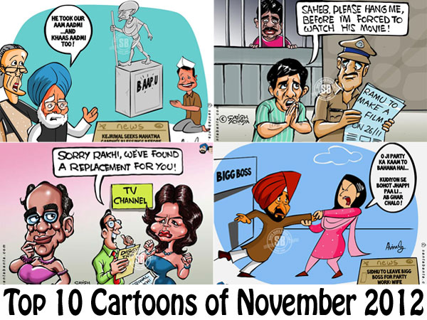 Top 10 Cartoons of November 2012