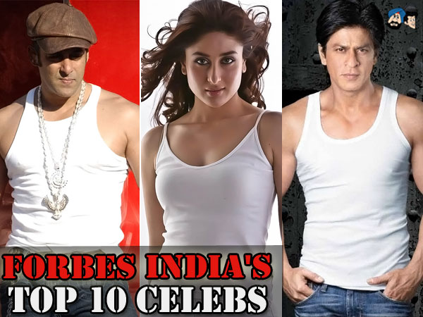Forbes India's Top 10 Celebs  