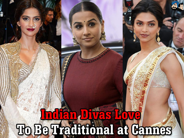 Indian Divas Love To Be Traditional at Cannes