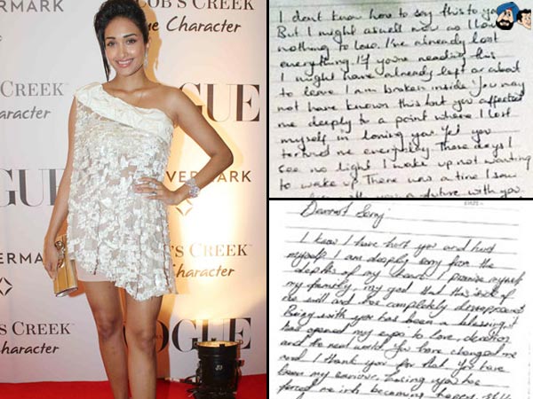 Suicide note handwriting different from that of love letters 