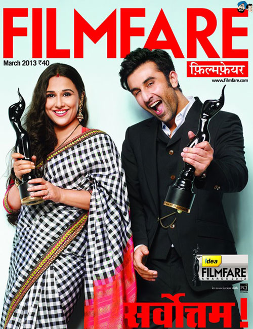 Vidya and Ranbir - Filmfare 