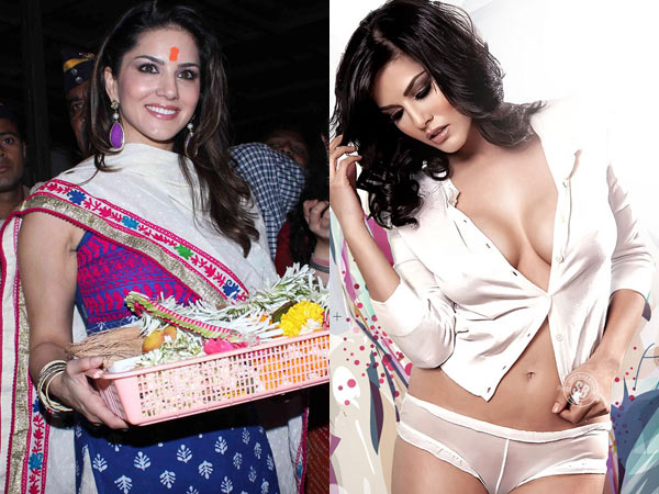 Sunny Leone at Bappa's Darbar 