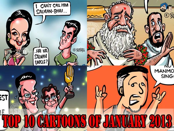 Top 10 Cartoons of January 2013
