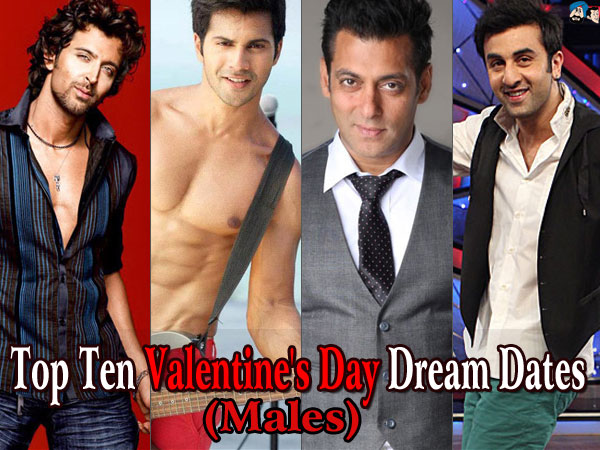 Top Ten Valentine's Day Dream Dates (Males)