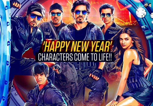 'Happy New Year' characters come to life!