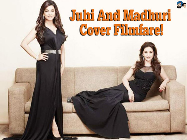 Juhi  and Madhuri  cover Filmfare!